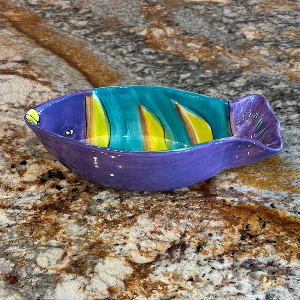 FORESIDE Ceramic Fish Dish - Picture 2 of 8
